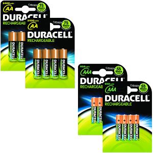 Duracell AA ja AAA Ladattavat paristot