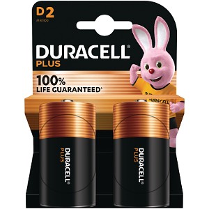 Duracell Plus D Size (Pack of 2)