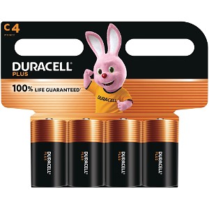 Duracell Plus Power C Size (4 Pack)