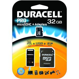 Duracell 32GB MicroSD 3-in-1 Pakkaus & USB