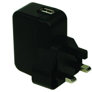 UK AC Mains Plug with USB Socket