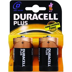 Duracell Plus D-paristo 2kpl