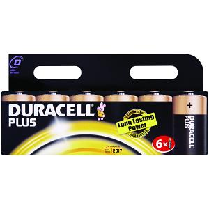 Duracell Plus D, 6 kpl
