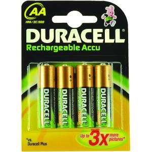 Duracell AA rechargeable batteries 4pack