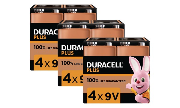 Duracell Plus Power 9v 12 kpl
