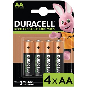 Duracell AA 1300mAh Ladattava paristo 4 kpl