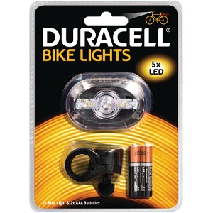 Duracell 5 LED  Front Bicycle Light