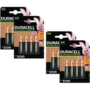 Duracell PreCharged AA 2500mAh x 16