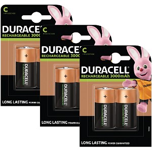 Duracell C Ladattava paristo x 6