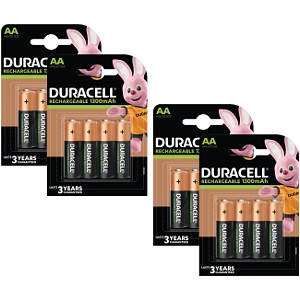 Duracell AA 1300mAh Ladattava paristo 4 kpl