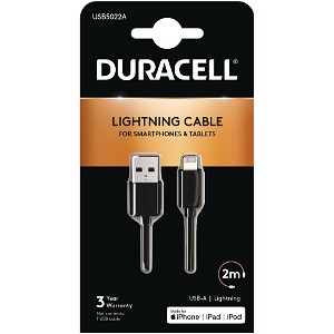 Duracell 2m USB-A Lightning-kaapelille