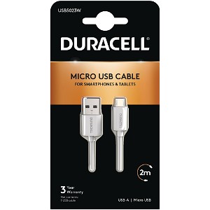 Duracell 2m USB-A-Micro-USB kaapeli