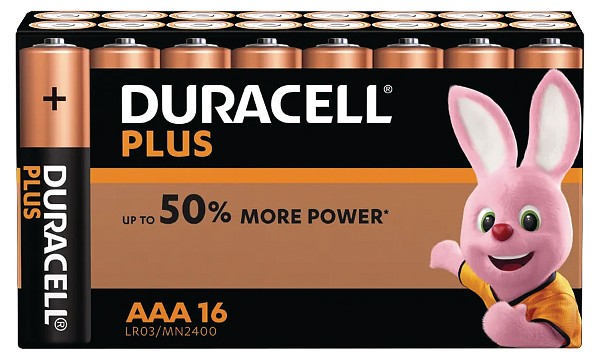 Duracell Plus Power AAA 16kpl