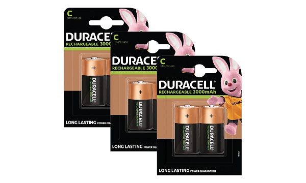 Duracell C Ladattava paristo x 6