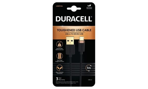 Duracell 1m USB-A-Micro-USB kaapeli
