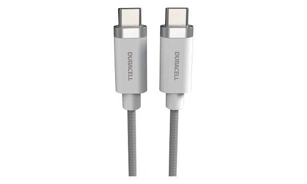 Duracell 1m USB-C ja USB-C kaapeli