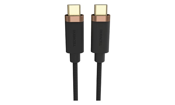 Duracell 2m nopea USB-C-USB-C-kaapeli USB-C:hen