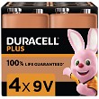 Duracell Plus Power 9v 4 kpl